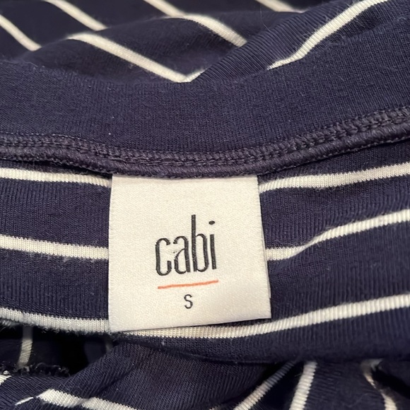Cabi Navy & White Striped Long Sleeve - Picture 4 of 6